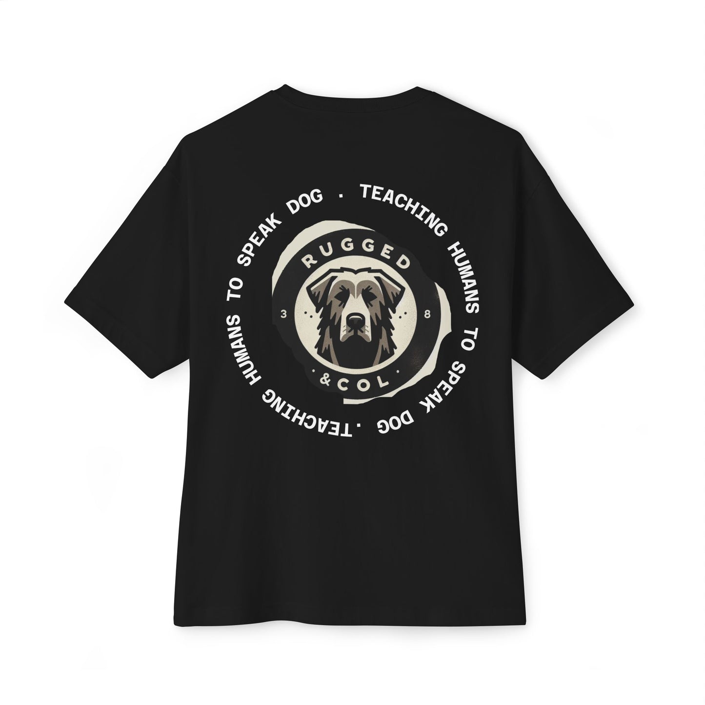 Unisex Oversized Boxy Tee - "DOGS" Graphic Tee for Dog Lovers