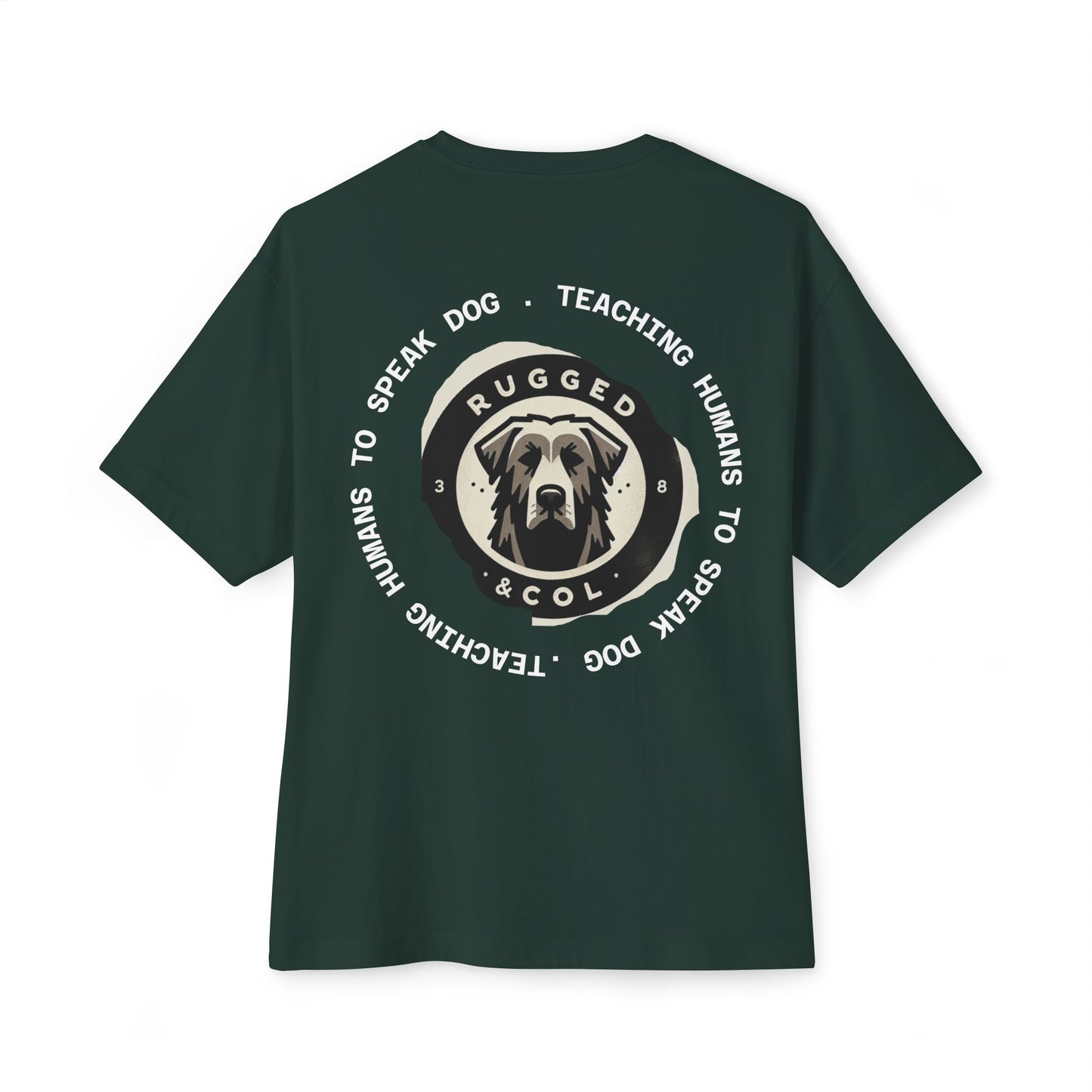 Unisex Oversized Boxy Tee - "DOGS" Graphic Tee for Dog Lovers