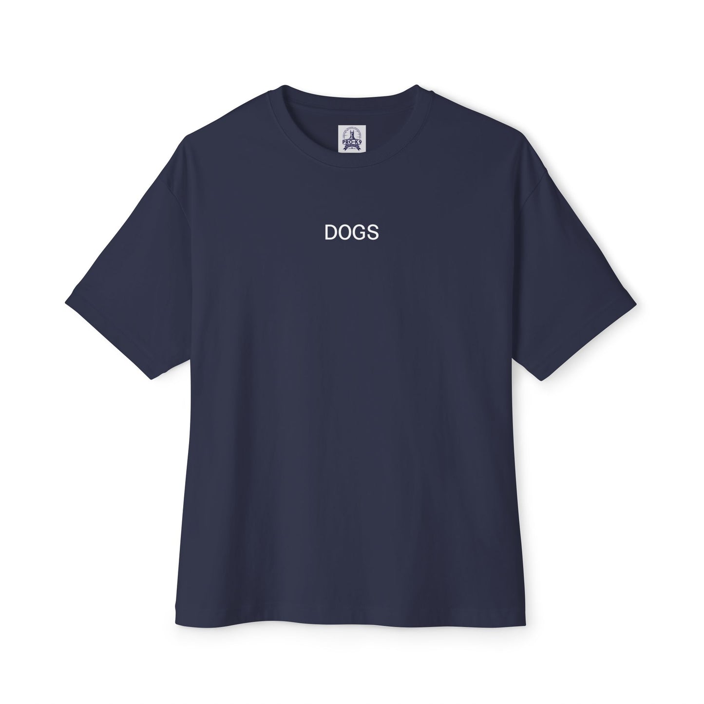 Unisex Oversized Boxy Tee - "DOGS" Graphic Tee for Dog Lovers