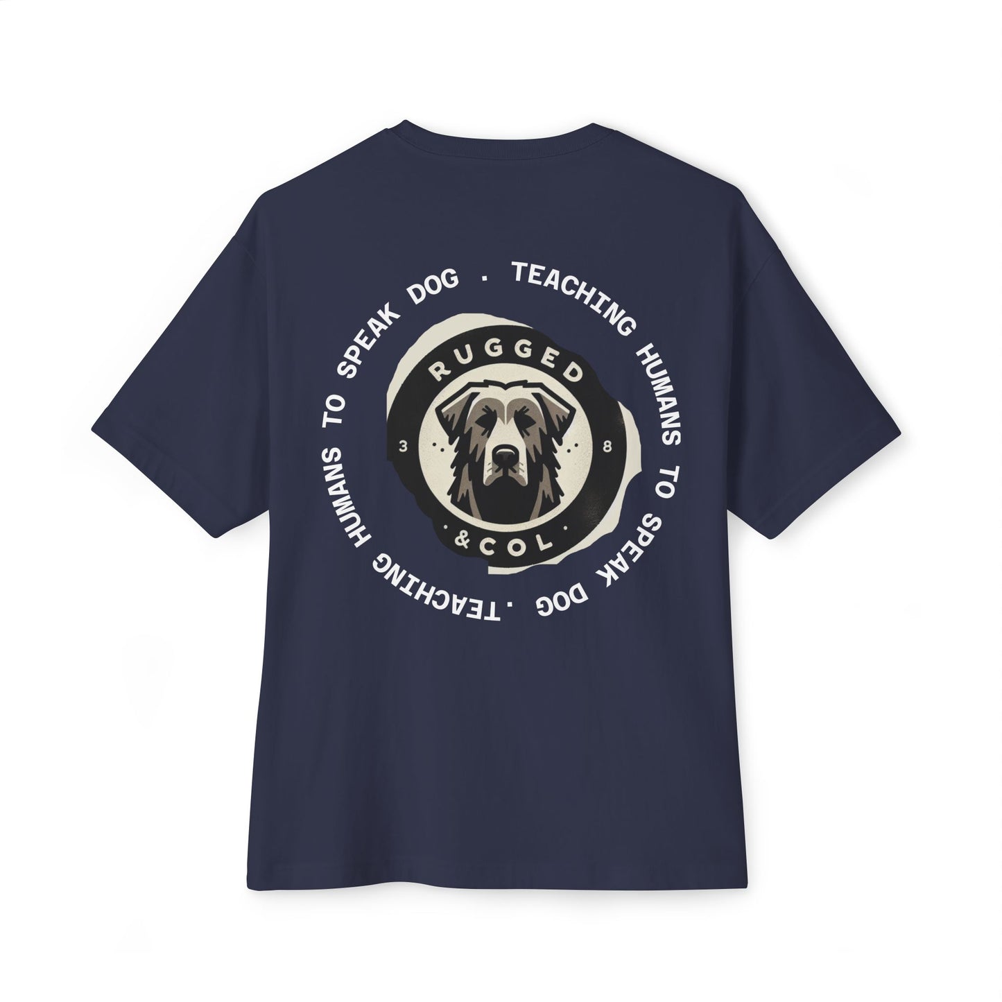 Unisex Oversized Boxy Tee - "DOGS" Graphic Tee for Dog Lovers
