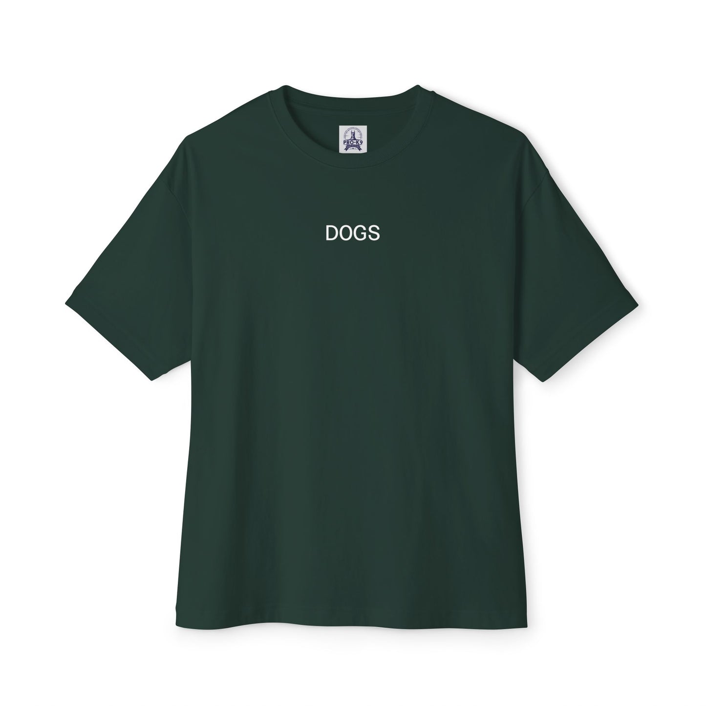 Unisex Oversized Boxy Tee - "DOGS" Graphic Tee for Dog Lovers