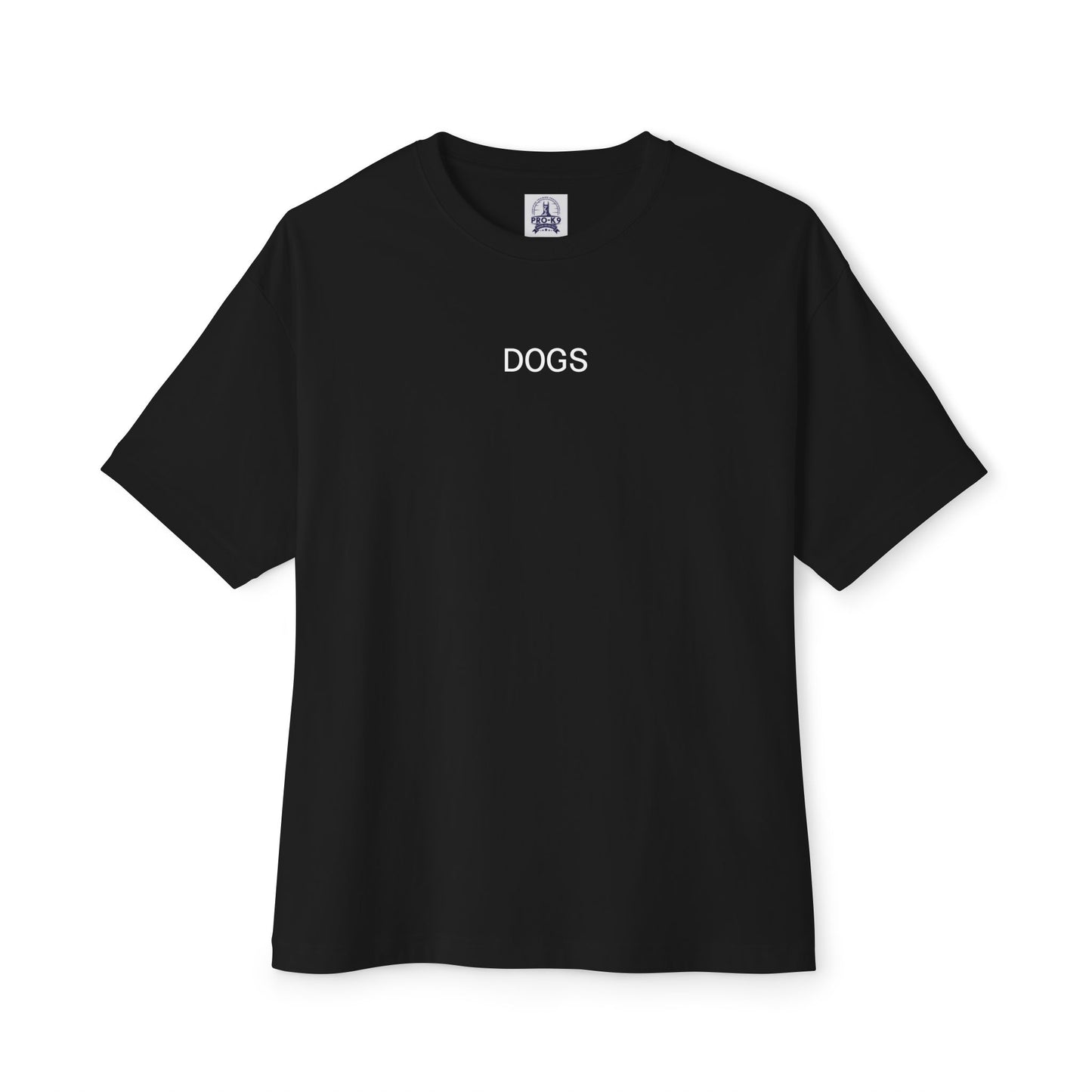 Unisex Oversized Boxy Tee - "DOGS" Graphic Tee for Dog Lovers
