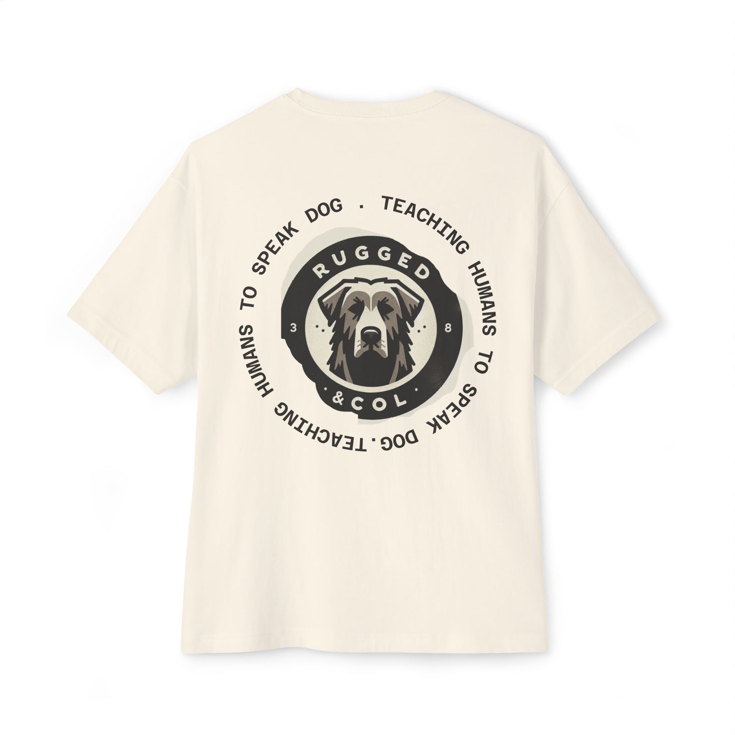 Unisex Oversized Boxy Tee - "DOGS" Graphic Tee for Dog Lovers