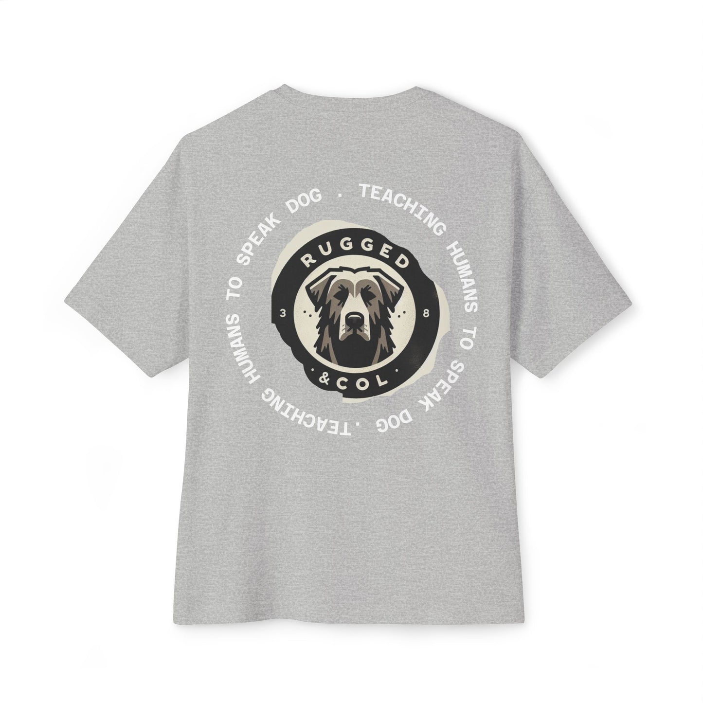 Unisex Oversized Boxy Tee - "DOGS" Graphic Tee for Dog Lovers