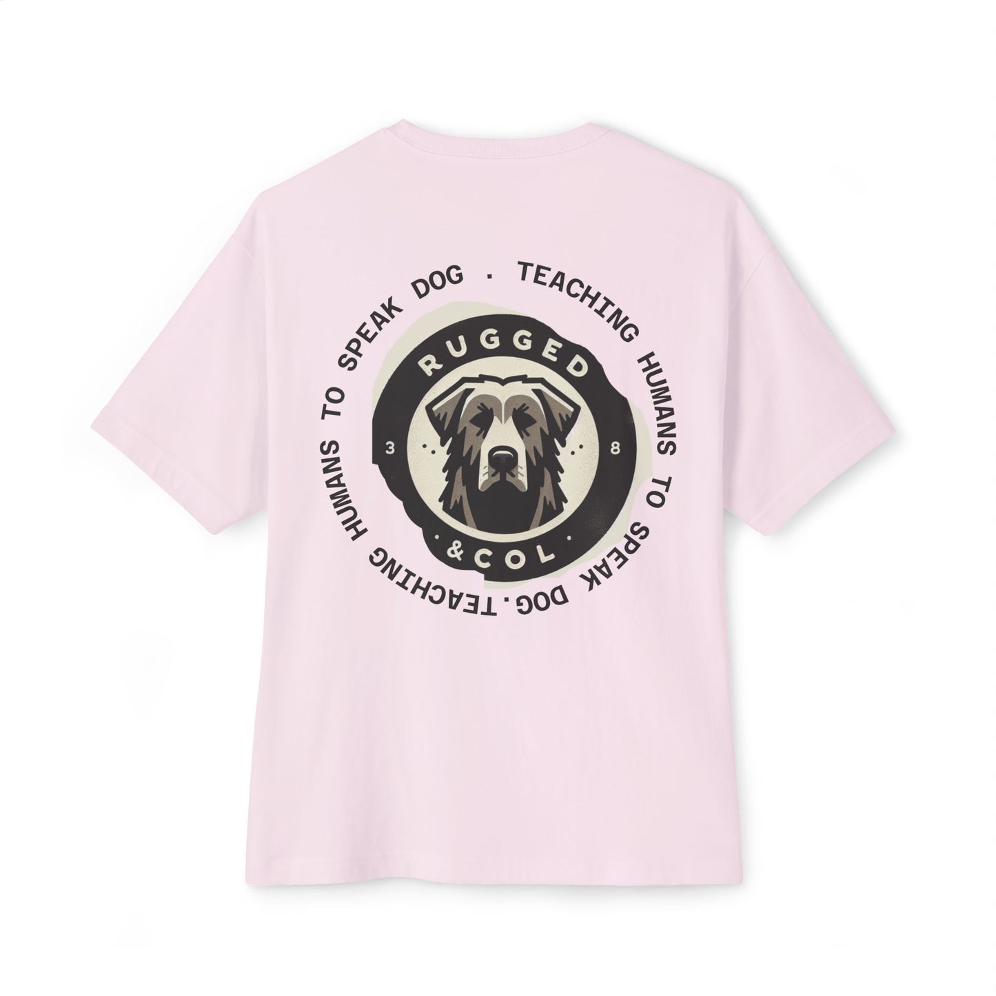 Unisex Oversized Boxy Tee - "DOGS" Graphic Tee for Dog Lovers