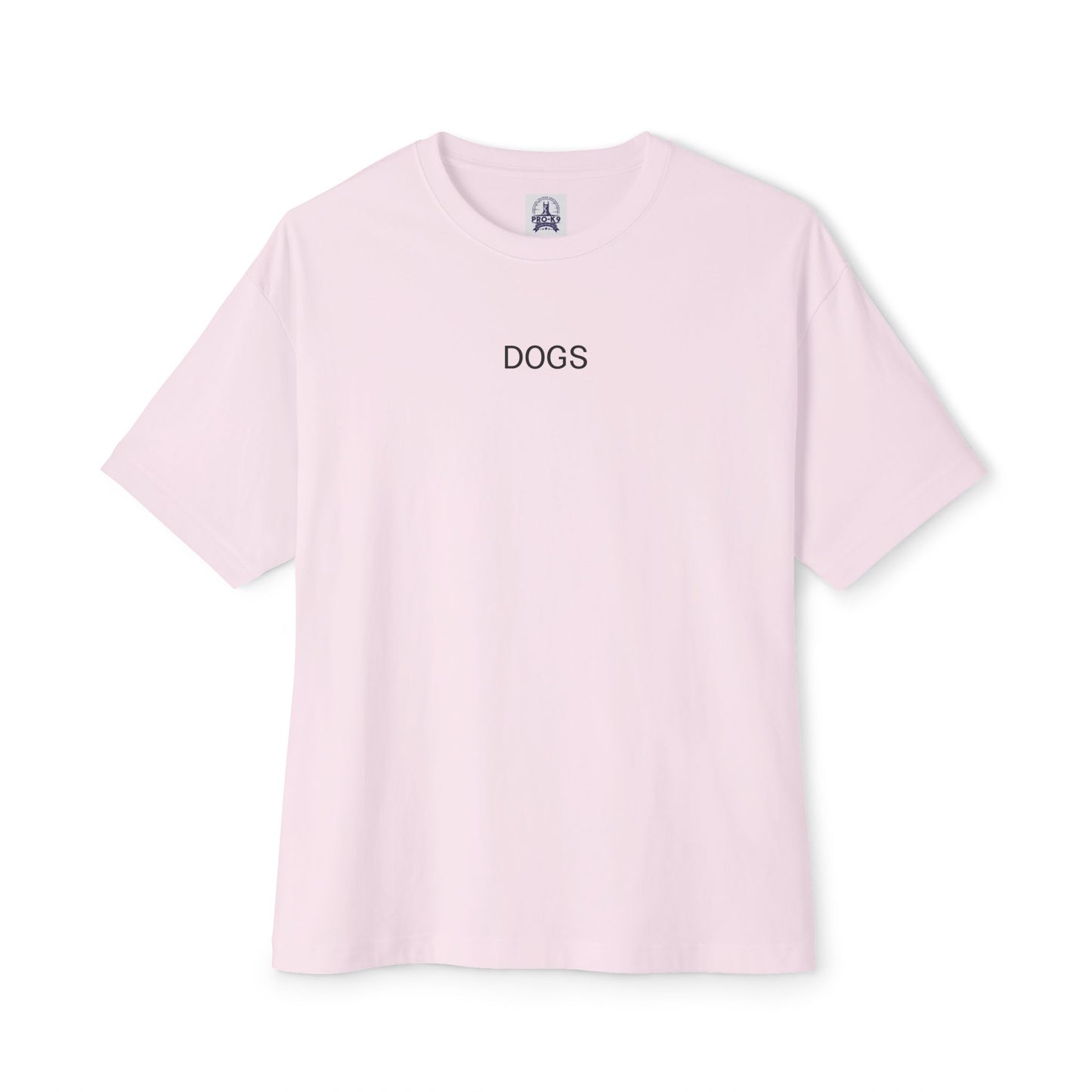 Unisex Oversized Boxy Tee - "DOGS" Graphic Tee for Dog Lovers