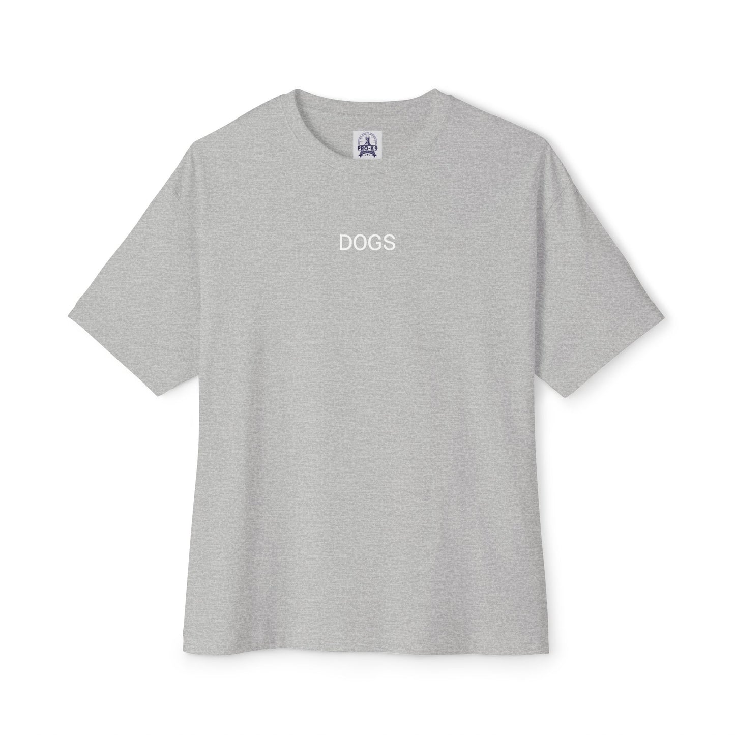 Unisex Oversized Boxy Tee - "DOGS" Graphic Tee for Dog Lovers