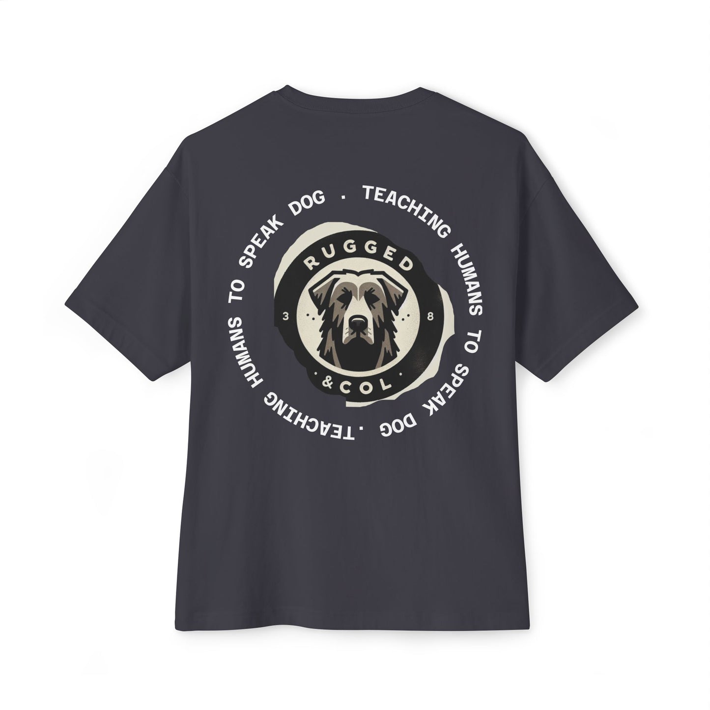 Unisex Oversized Boxy Tee - "DOGS" Graphic Tee for Dog Lovers