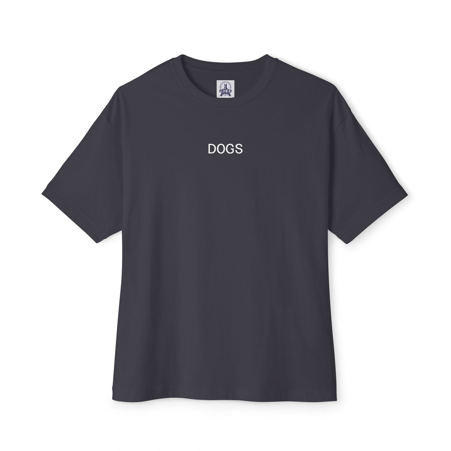 Unisex Oversized Boxy Tee - "DOGS" Graphic Tee for Dog Lovers