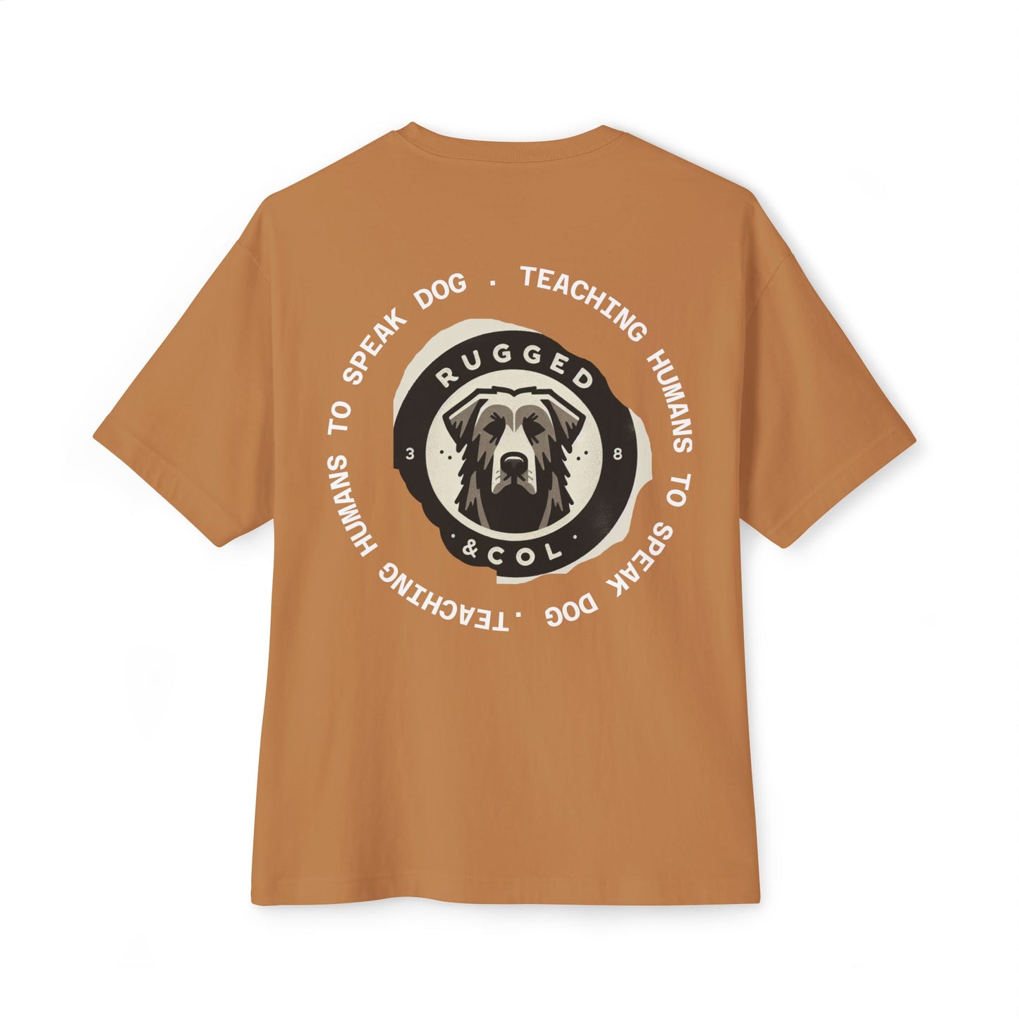 Unisex Oversized Boxy Tee - "DOGS" Graphic Tee for Dog Lovers